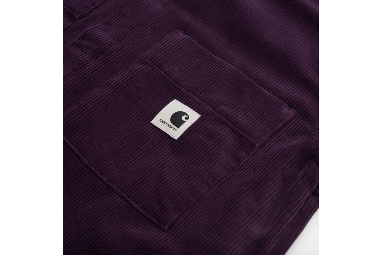 carhartt wip tactile classics corduroy collection fall winter jackets shirts overalls