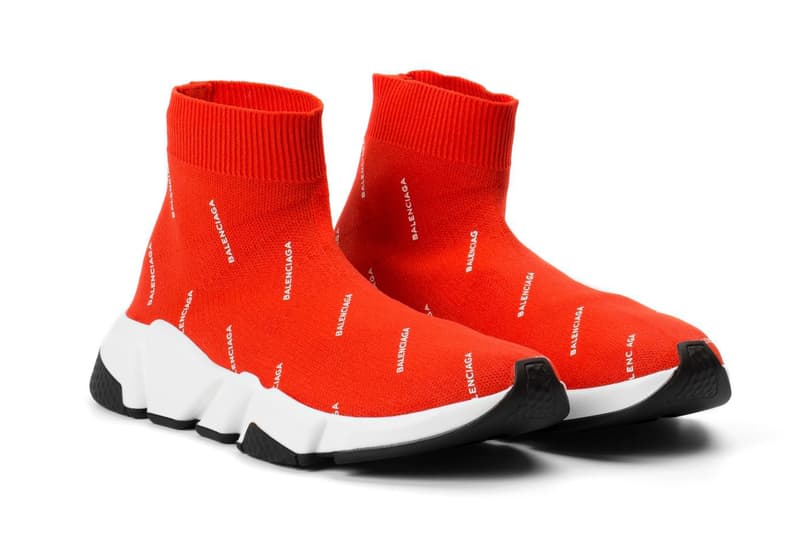 colette Paris Balenciaga Collab Speed Trainer Exclusive Red