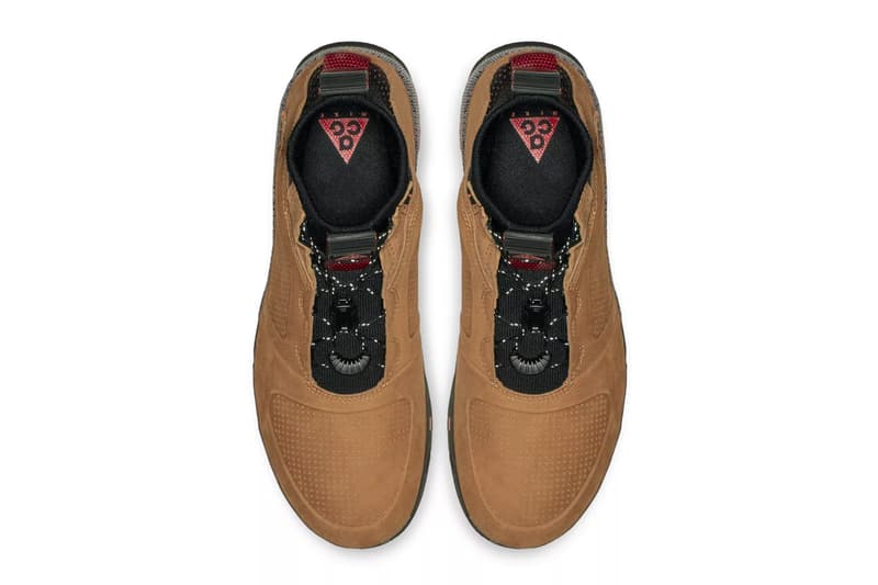 Nike ACG Ruckel Ridge "British Tan" Release Date info price boot tan colorway habanero red sneaker 
