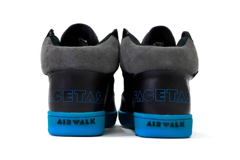 FACETASM Airwalk Disaster Enigma 1980 1990 skateboard lifestyle cushion hi tops high tops hi ankle king of skate shoes white black tonal sneaker footwear