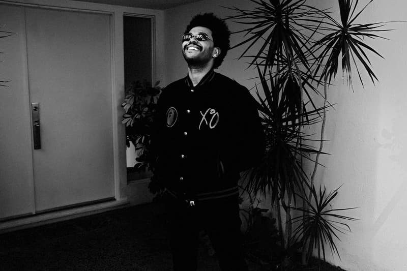 The Weeknd XO BAPE Second Capsule Collection Lookbook Release A Bathing Ape Metro Boomin La Mar Taylor Derek Wise 88Glam Info Date Buy Price Baby Milo T shirt Varsity Jacket Denim Hoodie Sweatpants Shark