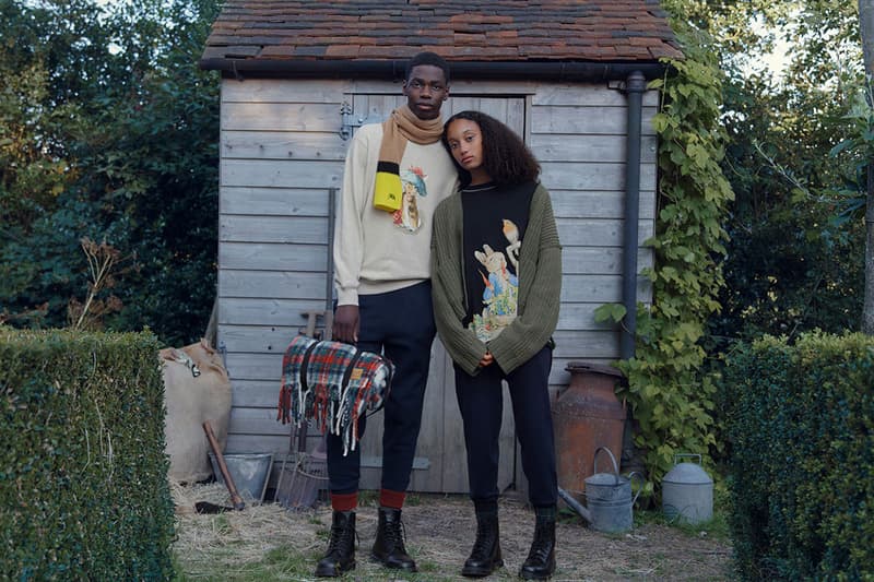 UNIQLO JW Anderson collaboration lline fw21 fall winter 2021 friday december 3 british heritage meets lifewear urban suburb jonathan anderson beatrix potter peter rabbit womens mens unisex tartan benjamin bunny yen release info
