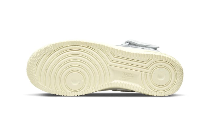 Nike Air Force 1 Mid Copy Paste DQ8645 045 stacked swoosh grey white sail diy hand-drawn graphics insole 15th anniversary release info news