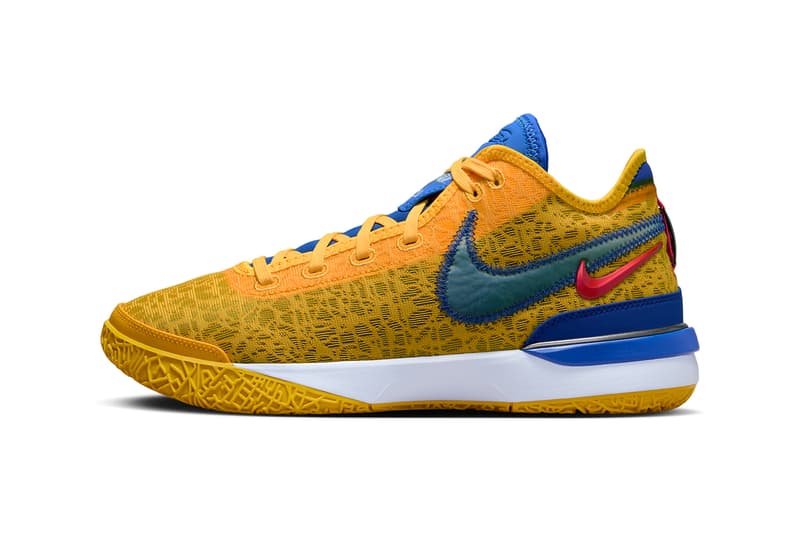 TITAN Nike Zoom LeBron NXXT Gen Gold DZ2916-700 Release Info date store list buying guide photos price gold blue yellow titan 22