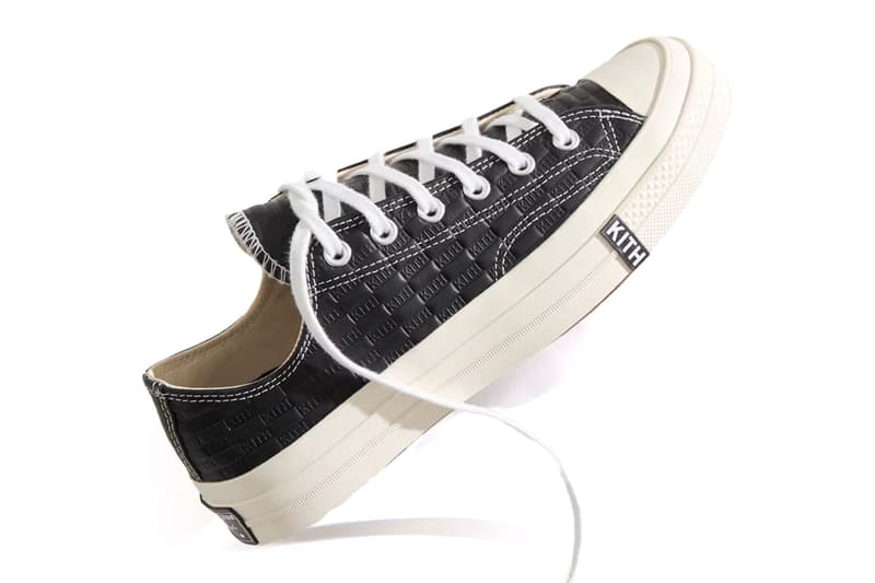 Kith x Converse Reconnect on the Chuck Taylor All Star collab sneaker release info high top low top ox 70 fall classic collection fw24 footwear low top high top lace upper leather sole logo ronnie fieg