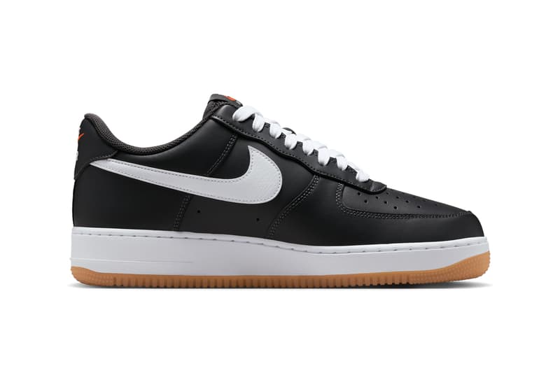 nike sportswear air force 1 low anthracite gum yellow safety orange white ii7630 001 official release date info photos price store list buying guide