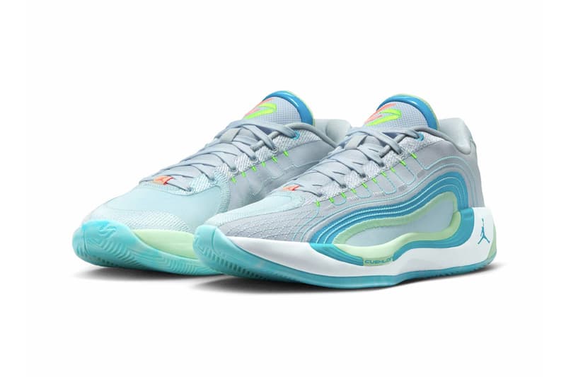 Official Look at Jordan Luka 4 "Laser Blue" HF0823-002 Football Grey/Copa-Vapor Green-Laser Blue luka doncic jordan brand swoosh jumpman michael los angeles lakers
