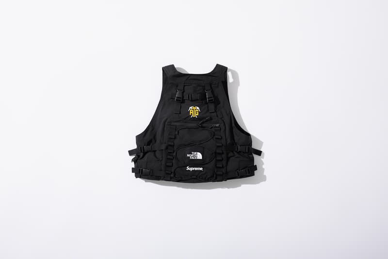supreme the north face collaboration spring gore tex outerwear rtg jackets bags beanies black red neon green 