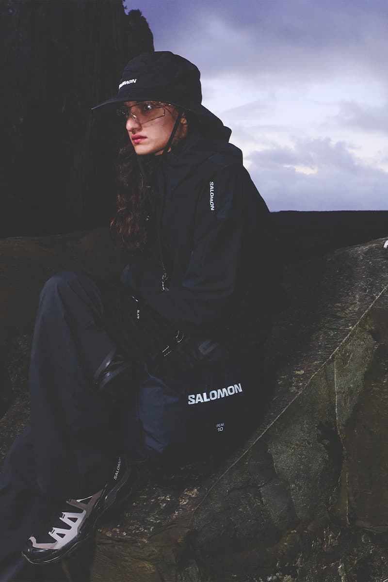 Salomon, Korea, Slate, Collection, Spring/Summer 2025, Gore-Tex, Slate Pants, Hiking Skirt, NOVA Slate Jacket, Black, Red, Grey, Green